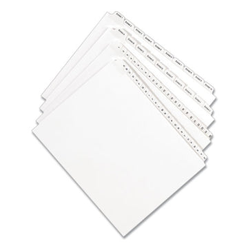 Avery® Preprinted Legal Exhibit Side Tab Index Dividers, Allstate Style, 10-tab, 35, 11 X 8.5, White, 25-pack freeshipping - TVN Wholesale